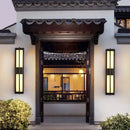 Axyaa All Copper Marble Wall Lamp for Living Room, Bedroom, and Aisle, New Chinese Style Luxurious Lighting