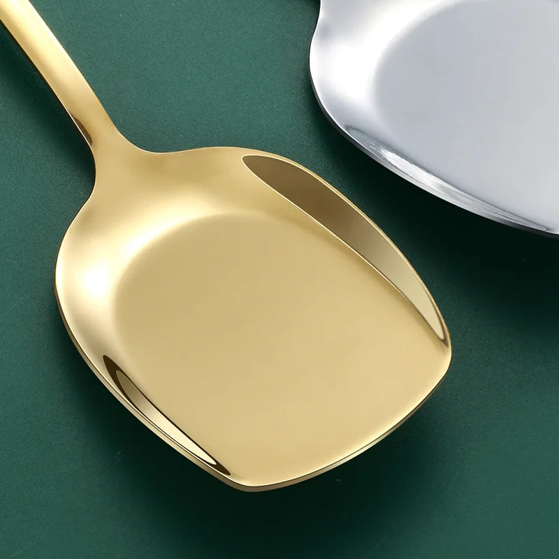 Axyaa Stainless Steel Serving Spoon Set - Household and Restaurant Kitchen Tableware