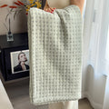 Axyaa Boho Cotton Throw Blanket for Bed Couch All Seasons Lightweight Quilt