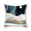 Axyaa Gold Mountains Geometric Sun Moon Cushion Cases- Home Decor Almofadas