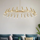 Axyaa Modern LED Chandelier: Stylish Lighting for Home, Living Room, Bedroom, Office, Study.