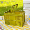 Axyaa Portable Folding Storage Basket: Organize Books, Cosmetics & More!