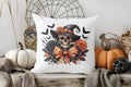 Axyaa Witch Hat & Pumpkin Pattern Pillow Cover for Sofa Bedroom Car