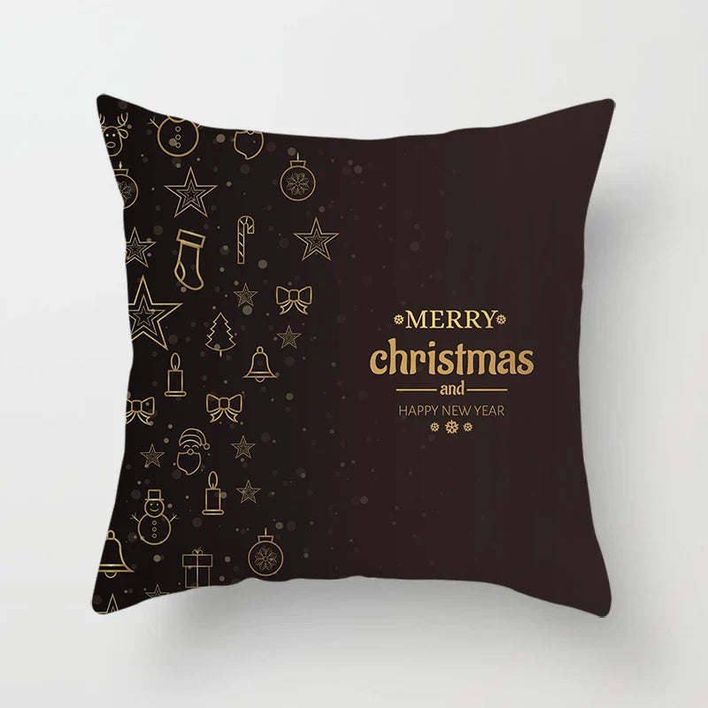 Axyaa Christmas Theme Pillowcase for Festive Sofa Decor and Holiday Gift