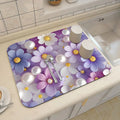 Axyaa 3D Visual Effect Drain Mat - Absorbent, Non-Slip, Anti-Mildew Kitchen Tableware Mat