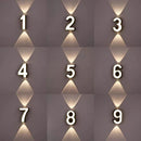 Axyaa Numeric Model Outdoor Wall Light - Modern Waterproof Night Lamp for Home, Garden & Courtyard