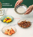 Axyaa Transparent Plastic Fruit Tray - Snack and Dry Fruit Placement Tray