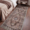 Bohemian Style Runner Rug by Axyaa - Retro Chic Carpet for Bedroom and Corridors