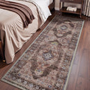 Bohemian Style Runner Rug by Axyaa - Retro Chic Carpet for Bedroom and Corridors