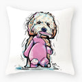 Axyaa Dog Yorkie Pug Cute Pillowcase Sofa Bedroom Decoration