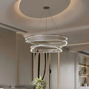 Axyaa Luxury Circular Pendant Chandelier for Elegant Living Room Decor