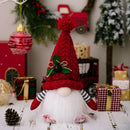 Axyaa Glowing Rudolph Doll Ornaments Knitted Pointed Hat with Lights