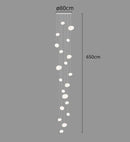 Axyaa Modern LED Ceiling Pendant Light Chandelier for Bedroom and Dining Room