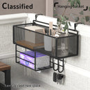 Axyaa Wire Baskets: Versatile Wall Mount Storage for Home, Office, Kitchen, Bathroom, Laundry