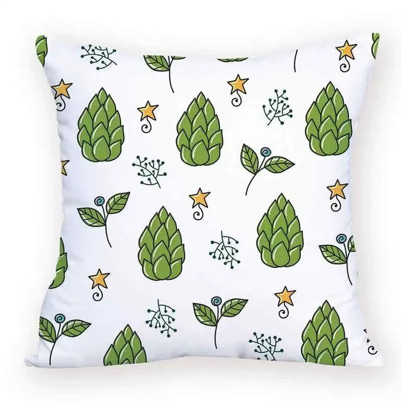 Axyaa Cartoon Animal Food Cushion Cover 45X45CM