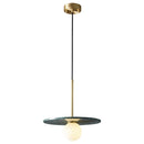 Axyaa Marble Copper LED Pendant Lamp for Modern Interiors