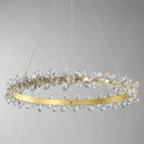 Axyaa Crystal LED Chandeliers: Luxury Lighting for Living Dining Kitchen Room