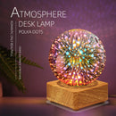 Axyaa 3D LED Cube Nightlight: Christmas Romantic Atmosphere Desk Lamp