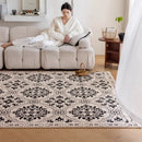 Axyaa Retro High-end Area Rug for Living Room Bedroom Coffee Table Mats
