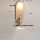 Axyaa Yellow Travertine Stone LED Wall Sconce Up Down Rotate Wall Light