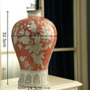 Axyaa Blue White Vase Pot Flower Arrangement Room Decor Aesthetic Flowers Vases