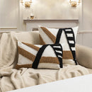 Axyaa Moon Tufted Texture Pillow Case for Home Décor Sofa Couch Bed