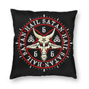 Axyaa Hail Satan Pattern Sofa Cushion Cover Pillowcase Home Decoration Party Car Bedding