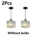 Axyaa Crystal Pendant Light for Restaurant Bar, Kitchen, Bedroom - Modern Minimalist Design