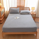 Axyaa Waterproof Cotton Queen Mattress Protector Fitted Sheet, Soft & Breathable