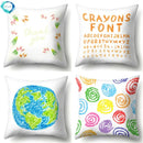 Axyaa Creative Weeping Pillow Case, 45x45cm, Boys Girls, Different Painting Styles