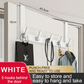 Axyaa Over the Door Bathroom Organizer 7 Hooks Towels Clothes Hanger Rack