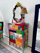 Axyaa Leopard Print Bedside Lamp: Stylish Fabric Desk Lamp for Bedroom and Study