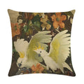 Luxury Bird Cotton Linen Cushion Cover by Axyaa for Home Decor