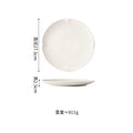 Axyaa Matte Striped Ceramic Plate Set for Molecular Cuisine Tableware