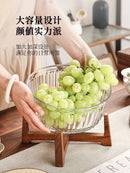 Axyaa Glass Dried Fruit Tray | Elegant Snack Candy Storage Box | Family Living Room Organizer