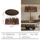 Axyaa Solid Wood LED Pendant Light for Living Room, Study Room Indoor Decor