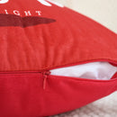 Axyaa Nordic Red Velvet Christmas Pillowcase 45x45 - Letter Printed Sofa Cushion Cover