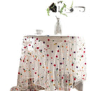 Axya Embroidered Flowers Tablecloth - Multicolour Cake Photography Background