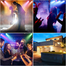 Axyaa Mini RGB LED Par Lights Stage Lighting for DJ Disco Party Club Wedding