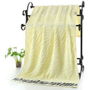 Axyaa Luxury Embroidered Bamboo Bath Towel Set - Green/Coffee/Cream - Personalized