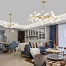 Axyaa Modern Firefly LED Chandelier for Living Room, Dining, Bedroom - Luxurious Home Decor Lighting