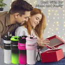 Axyaa Stainless Steel Coffee Cup with Straw and Rope - 500ML Thermos Mug