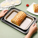 Axyaa Carbon Steel Non-Stick Baking Pan 33cm x 24cm - Oven Tray for Baking Variety of Foods