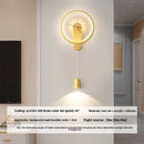 Axyaa Modern LED Wall Clock Light for Home Interior Decoration