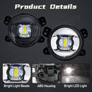 Axyaa LED Fog Lights for Jeep Wrangler JL JLU Rubicon Sahara 2018 2019