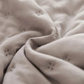 Axyaa Ruffle Pillowcase Set, Quilted Cotton Cover, White, 50*75cm
