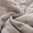 Axyaa Quilted Cotton Ruffle Pillowcase Set in Soft White, 50*75cm