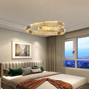Axyaa Crystal LED Pendant Chandelier for Modern Luxury Living Dining and Bedroom Decor
