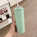 Axyaa Stainless Steel Thermal Tumbler with Straw - 500ml