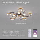 Axyaa Starry Sky Fan Ceiling Lamp: Elegant, Romantic, Silent for Living/Dining/Bedroom
